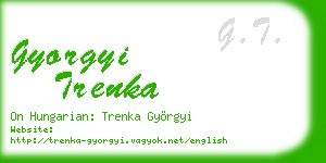 gyorgyi trenka business card